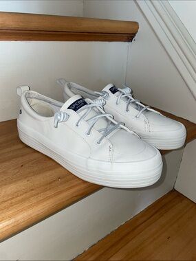 Sperry | Soletide Leather Platform Slip On Sneakers